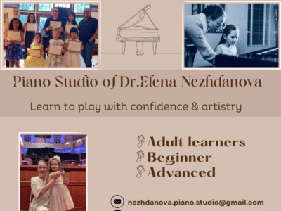 Piano Lessons with Dr. Elena Nezhdanova