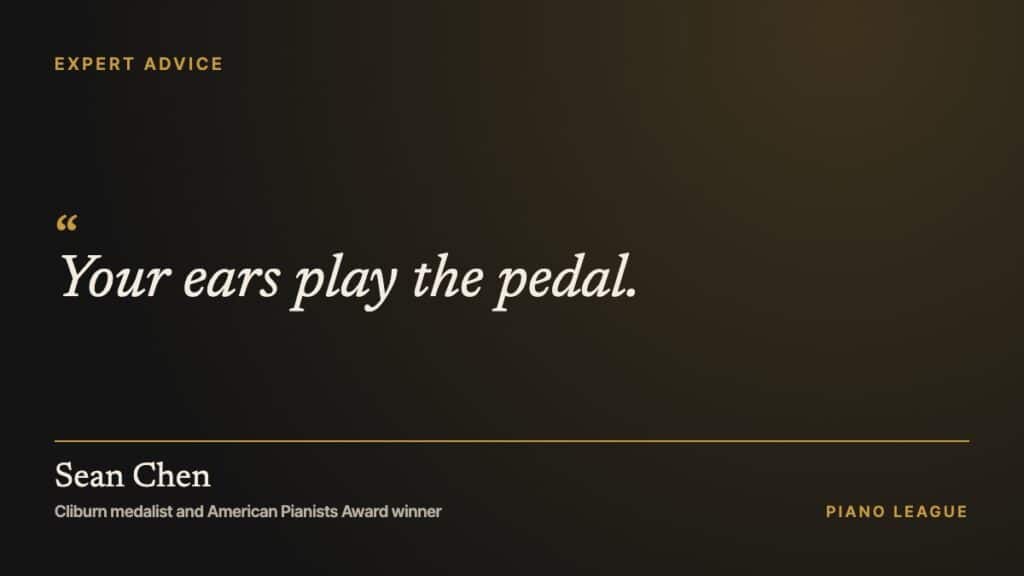 Sean Chen on why your ears, not your feet, play the pedal