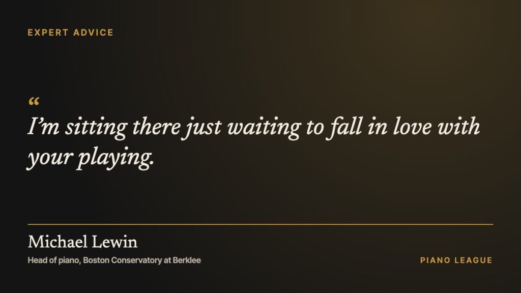 Michael Lewin on why the audition panel wants to like you