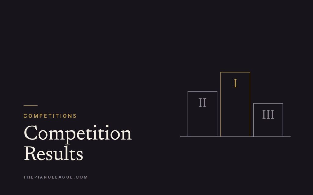 Piano League Competition Results